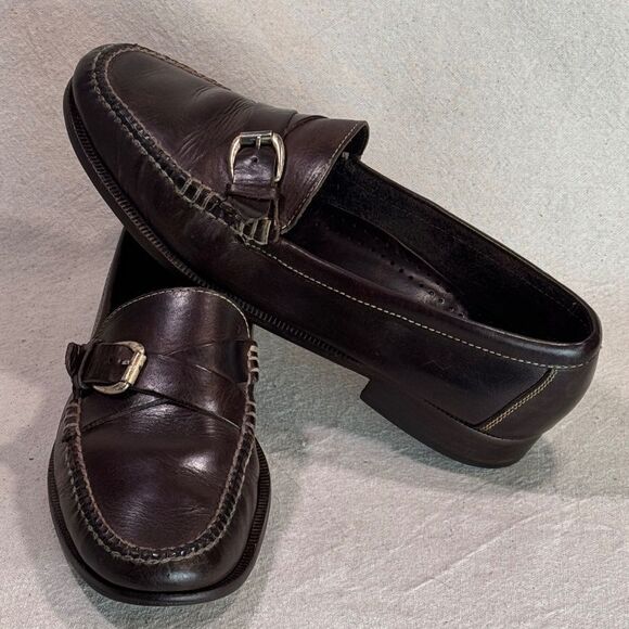Vintage Cole Haan Buckle Strap Loafers Mens Size 11N - Picture 8 of 16